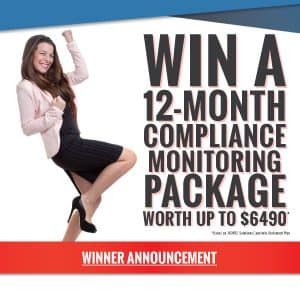 Announcing the Winner of ’12-Month Compliance Monitoring Package’